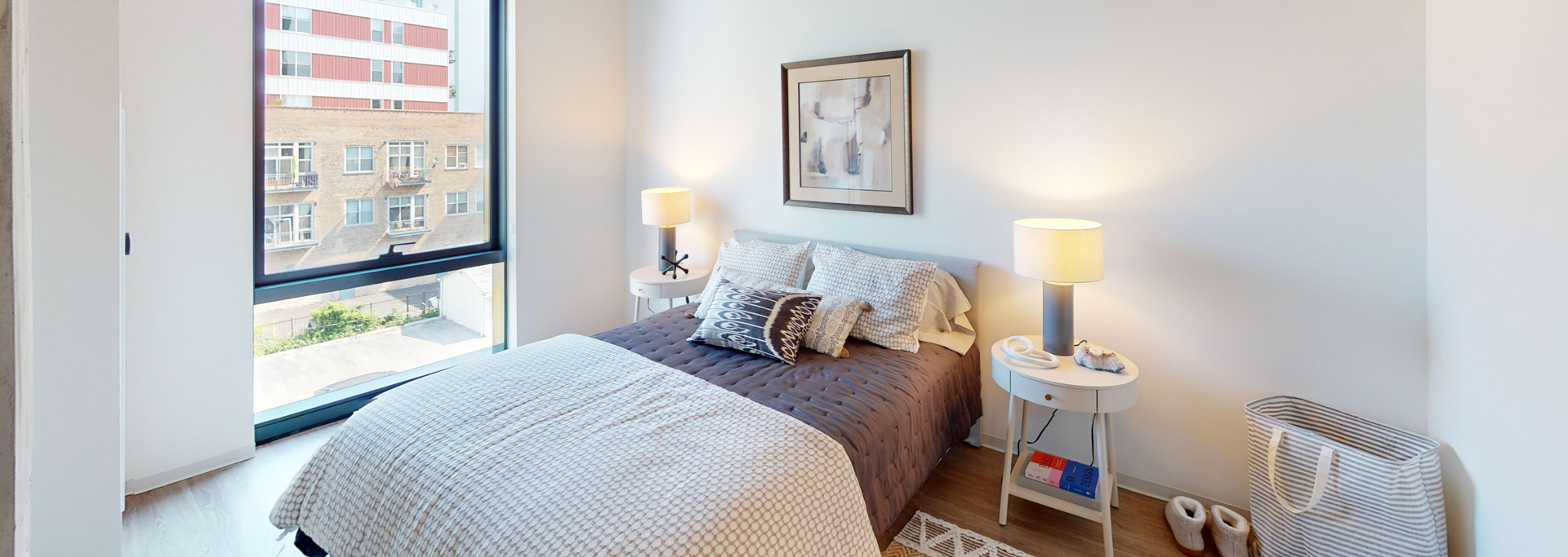 Chicago South Loop Apartment Bedroom