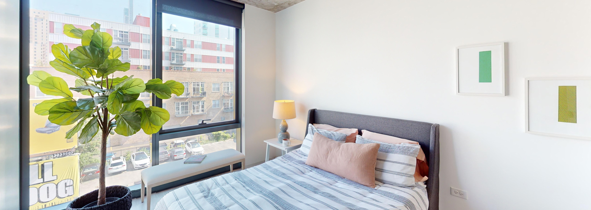 Chicago South Loop Apartment Bedroom