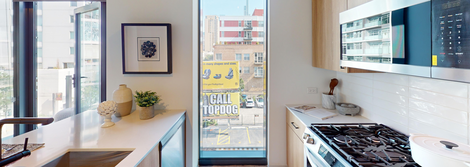 Chicago South Loop Apartment Kitchen