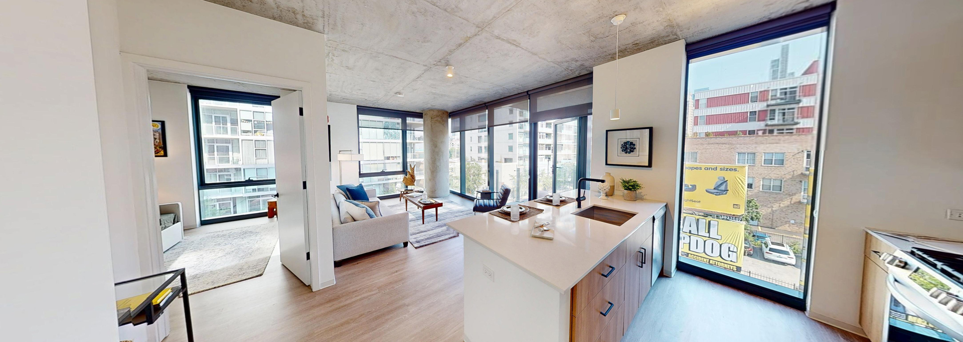 South Loop Apartment Kitchen