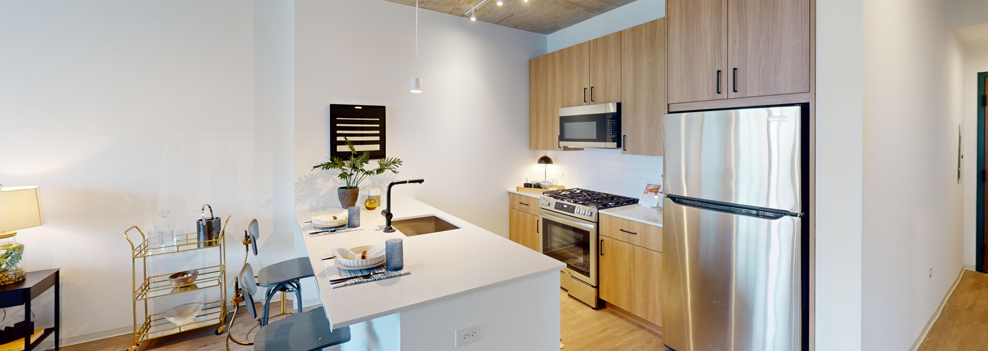 Chicago South Loop Apartment Kitchen