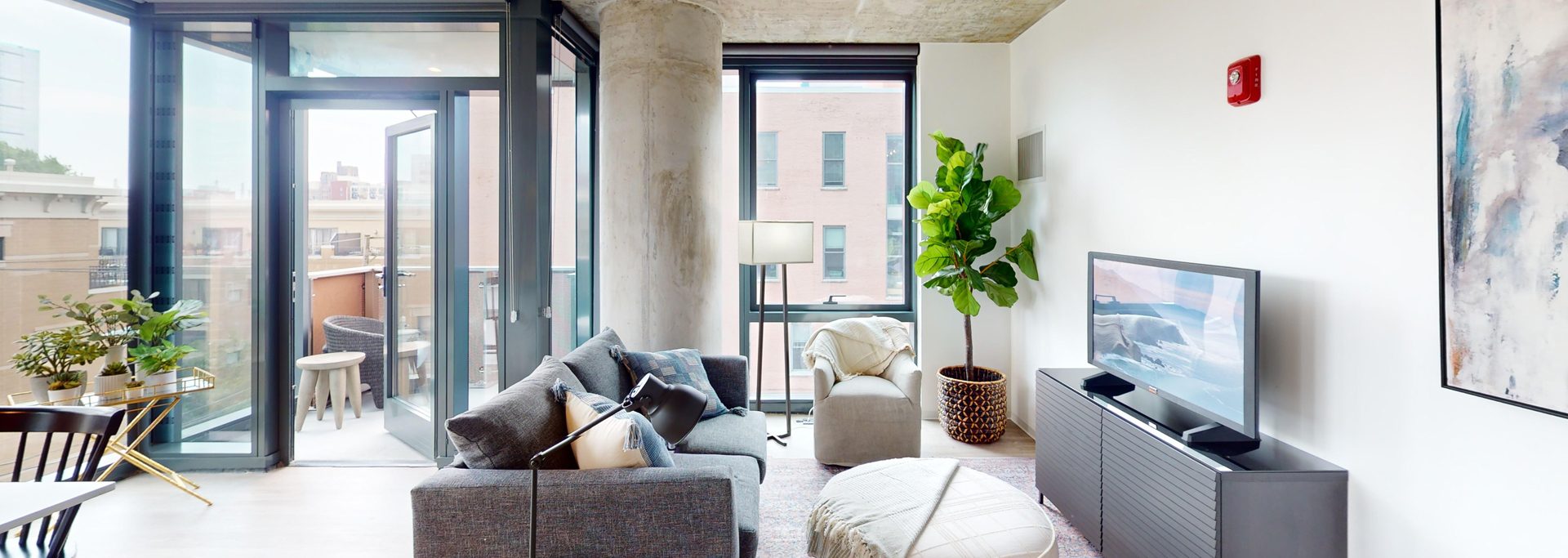 Chicago South Loop Apartment Living Room