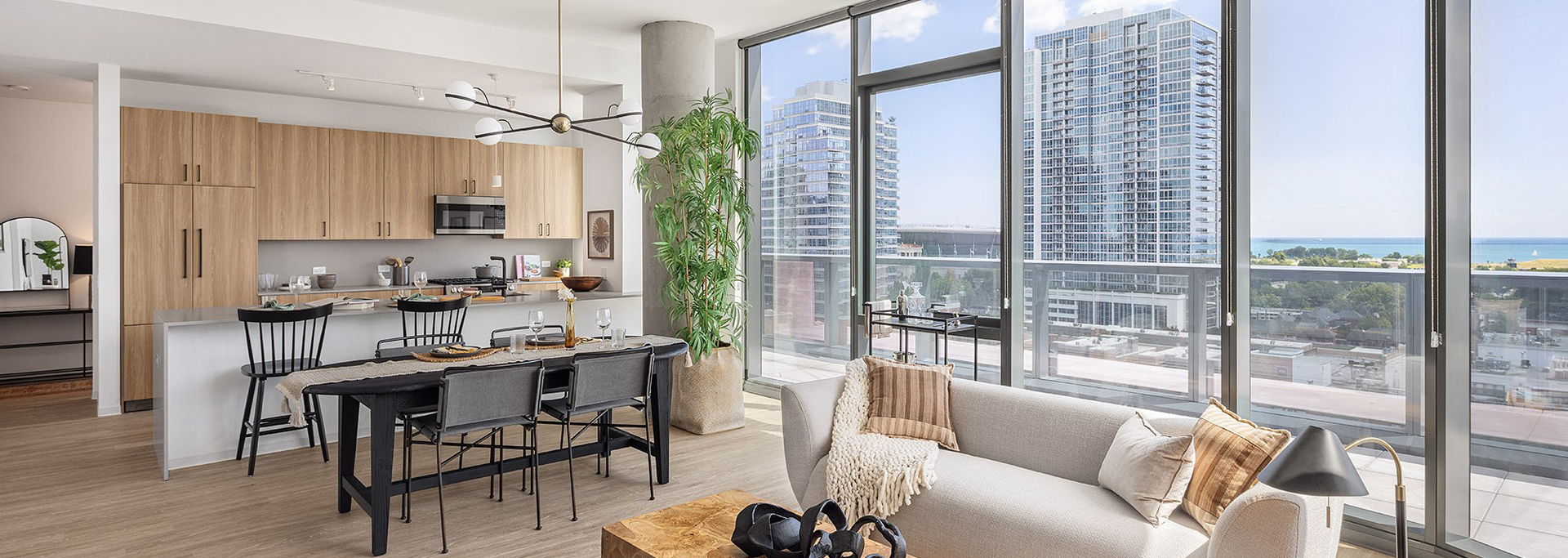 Neveseno South Loop Penthouse Apartment Kitchen